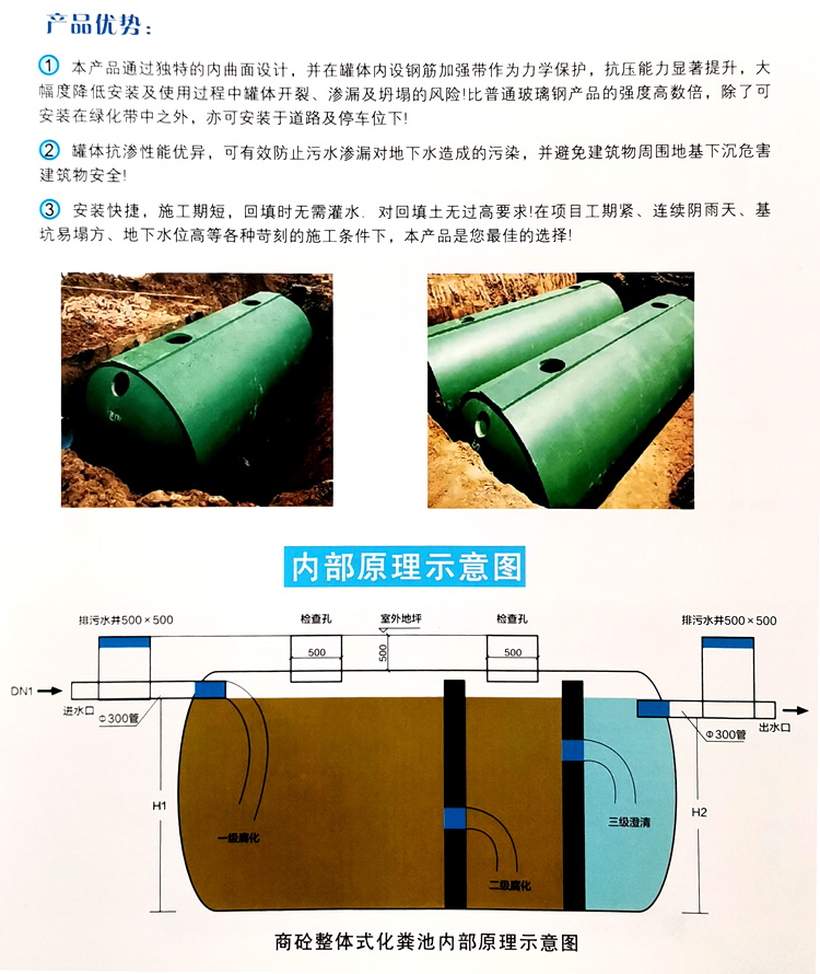 崇仁玻璃钢化粪池